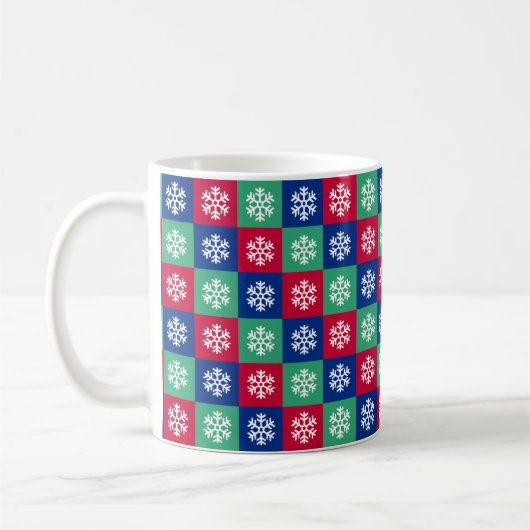 Farbenfrohe und helle Weihnachtskaffee-Tasse Kaffeetasse (Links)