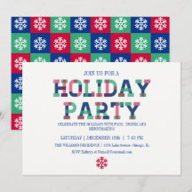 Farbenfrohe und helle Weihnachtskarte