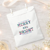 Farbenfrohe und helle Weihnachtsnachtsnachtsbeutel Geschenktütchen (Ausgeschnitten)