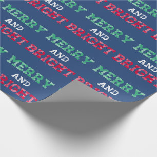 Farbenfrohe und helle Weihnachtsverpackung Geschenkpapier