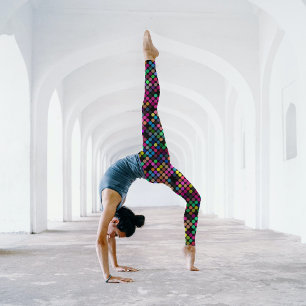 Farbenfrohe und kühne Polka Dots Muster Cooler Pop Leggings