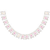 Farbenfrohe und lebendige Wildblume-Jagdflagge Wimpelkette (Alle)