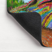 Farbenfrohe und lustig gebärtete Drachenmäuse Pad Mousepad (Ecke)