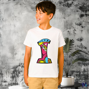 Farbenfrohe und lustige Monogram I Tribal and Dood T-Shirt
