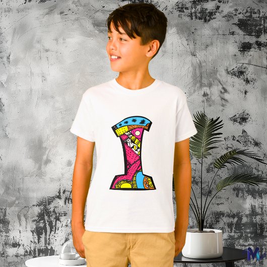 Farbenfrohe und lustige Monogram I Tribal and Dood T-Shirt