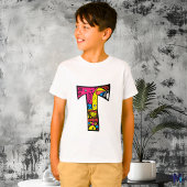 Farbenfrohe und lustige Monogram T Tribal and Dood T-Shirt