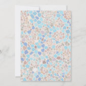 Farbenfrohe und lustige Mosaik Hallo 30. Geburtsta Einladung (Rückseite)