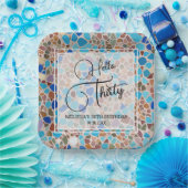 Farbenfrohe und lustige Mosaik Hallo 30. Geburtsta Pappteller (Party)