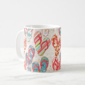 Farbenfrohe und lustige umdreh Flop Sommer Spaß! Kaffeetasse (Vorderseite Links)