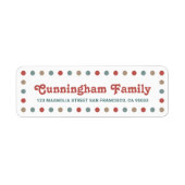 Farbenfrohe und lustige Weihnachtspunkte (Vorne)