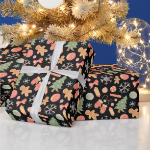 Farbenfrohe und moderne Weihnachtsmuster Weihnacht Geschenkpapier