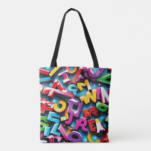 Farbenfrohe und modische Tote-Tasche Tasche