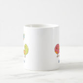 Farbenfrohe und Niedliche Whimsisches Vogeltrio Kaffeetasse (Mittel)