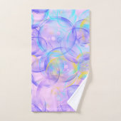 Farbenfrohe und pastellfarbene Bläschen Badetücher Badhandtuch Set (Handtuch)