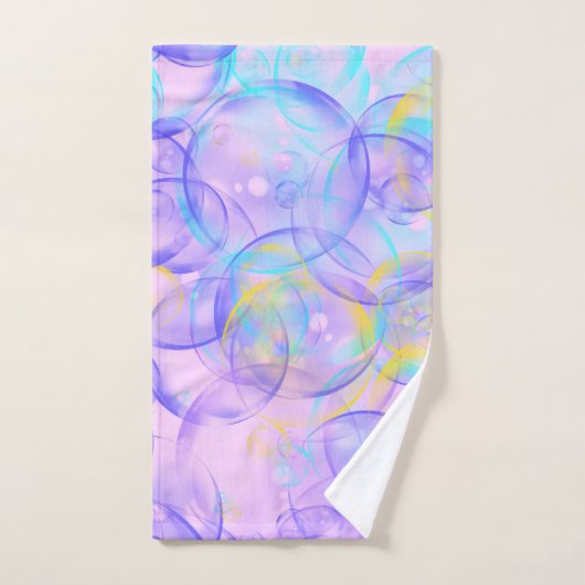 Farbenfrohe und pastellfarbene Bläschen Badetücher Badhandtuch Set (Handtuch)