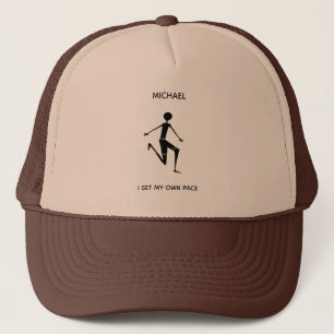 Farbenfrohe und Phantastische Silhouette Athlete Truckerkappe