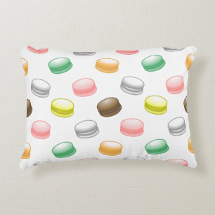 Farbenfrohe und schöne Macarons Dekokissen