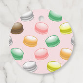 Farbenfrohe und schöne Macarons Geschenkanhänger (Rückseite)