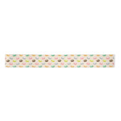 Farbenfrohe und schöne Macarons Satinband (Vorderseite)
