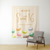 Farbenfrohe und schöne Macarons Wandteppich (Beispiel)