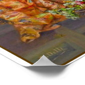 Farbenfrohe und schöne Szene aus dem 18. Jahrhunde Poster (Ecke)