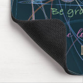 Farbenfrohe und schwarze Buchstaben & Abstraktion Mousepad (Ecke)