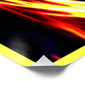 Farbenfrohe und stilvolle Neon Patterns Art Poster (Ecke)