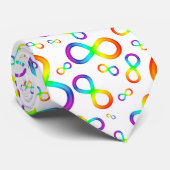 Farbenfrohe unendliche Reise des Autismus Krawatte (Gerollt)