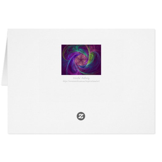 Farbenfrohe Unendlichkeit (Rückseite Horizontal)