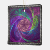 Farbenfrohe Unendlichkeit Keramikornament (Links)