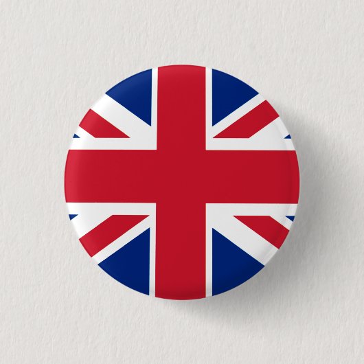 Farbenfrohe Union Jack Button (Vorderseite)