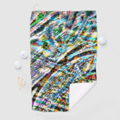 Farbenfrohe Unordnung mit leuchtenden Farbtupfern Golfhandtuch (Insitu)