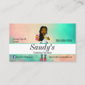 Farbenfrohe Unterbringung Visitenkarte (Vorderseite)