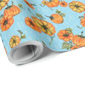 Farbenfrohe Unterdruckpumpen Orange/Blau Geschenkpapier (Rolleneckpunkt)