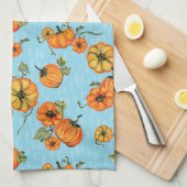 Farbenfrohe Unterdruckpumpen Orange/Blau Geschirrtuch (Viertel Falte)