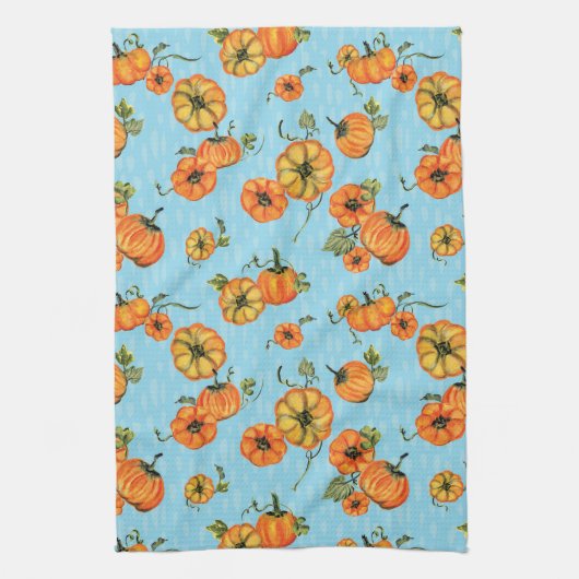 Farbenfrohe Unterdruckpumpen Orange/Blau Geschirrtuch (Vertikal)