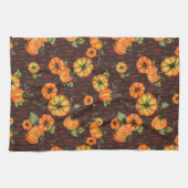 Farbenfrohe Unterdruckpumpen Orange/Schwarz Geschirrtuch (Horizontal)