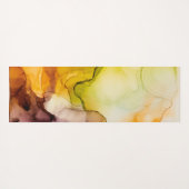 Farbenfrohe Unterglasfarbe Hintergrund Yogamatte (Rückseite (Horizontal))