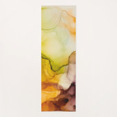 Farbenfrohe Unterglasfarbe Hintergrund Yogamatte (Vorderseite)