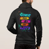 Farbenfrohe Unterhaltung für Ihr eigenes Businessp Hoodie (Rückseite)