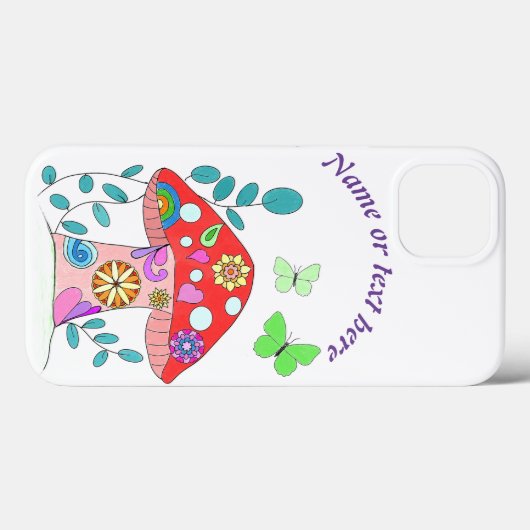 Farbenfrohe Unterhaltung Pilz Case-Mate iPhone Hülle (Rückseite (Horizontal))