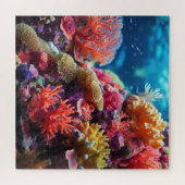 Farbenfrohe Unterwasserkoralle Puzzle (Horizontal)