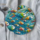 Farbenfrohe Unterwasserkunst Button (Beispiel)