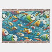 Farbenfrohe Unterwasserkunst Decke (Vorderseite)