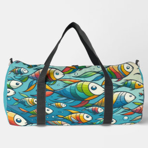 Farbenfrohe Unterwasserkunst Duffle Bag