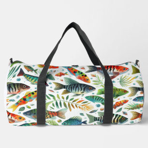 Farbenfrohe Unterwasserkunst Duffle Bag