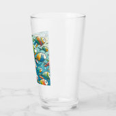 Farbenfrohe Unterwasserkunst Glas (Links)