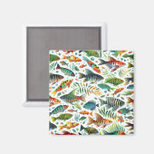 Farbenfrohe Unterwasserkunst Magnet (Vorderseite/Rückseite)