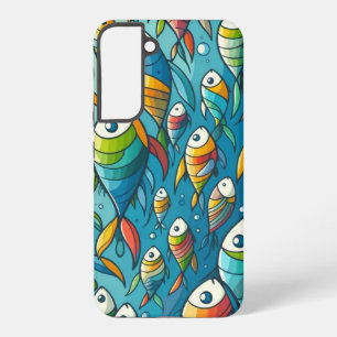 Farbenfrohe Unterwasserkunst Samsung Galaxy Hülle
