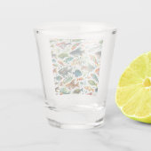 Farbenfrohe Unterwasserkunst Schnapsglas (Rückseite)
